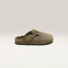 BOSABO Taupe Velours Klompen