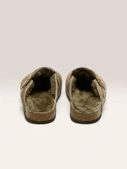 BOSABO Taupe Velours Klompen