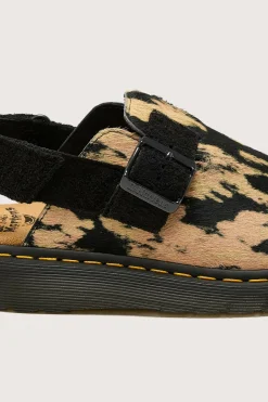 DR. MARTENS Jorge Ii Contrast Hair-On Mules For Women