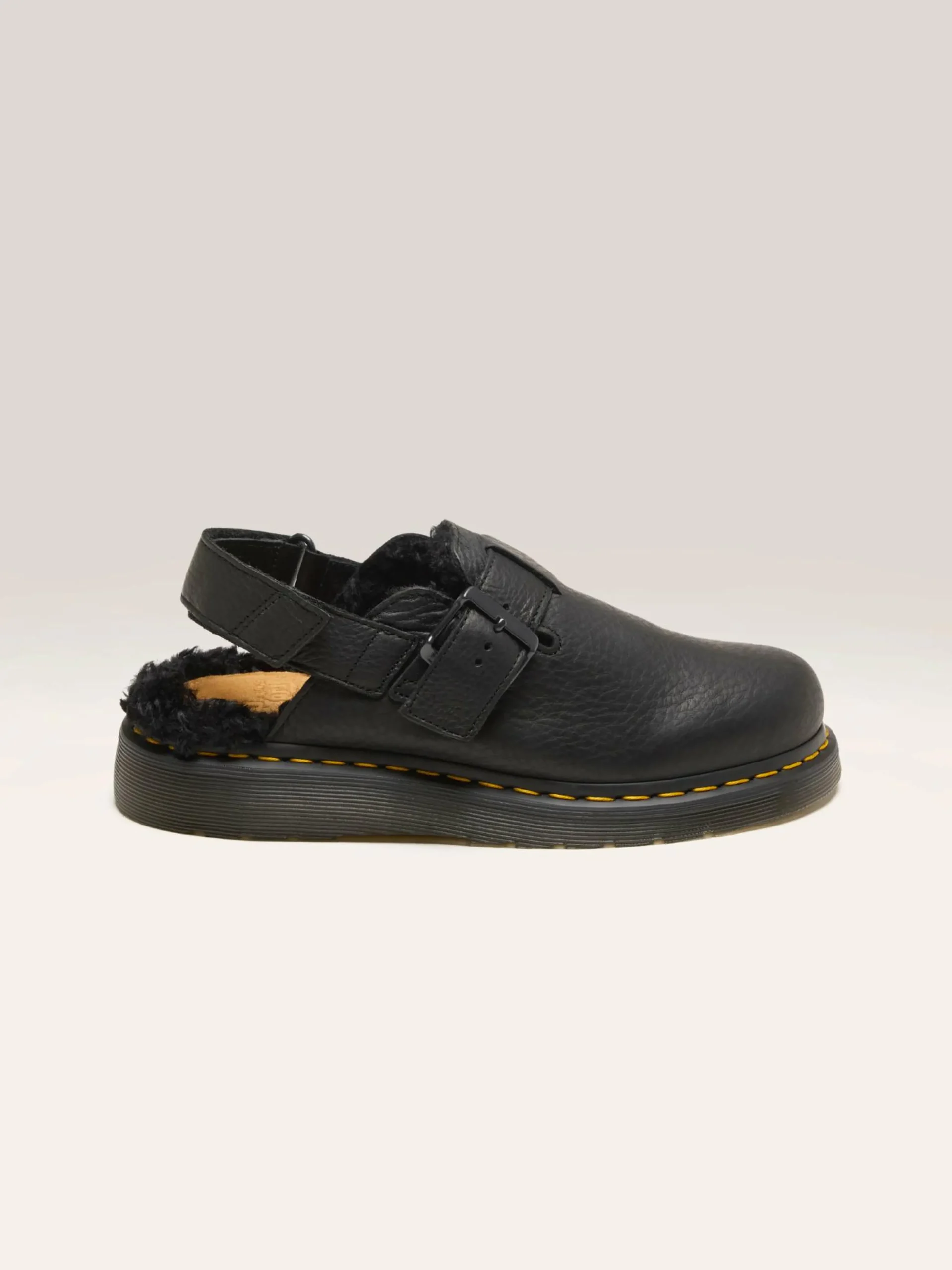 DR. MARTENS Jorge II Muiltjes Met Imitatiebont Voering Voor Vrouwen
