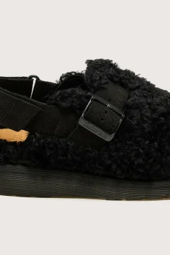DR. MARTENS Jorge Ii Suede & Borg Mules For Women