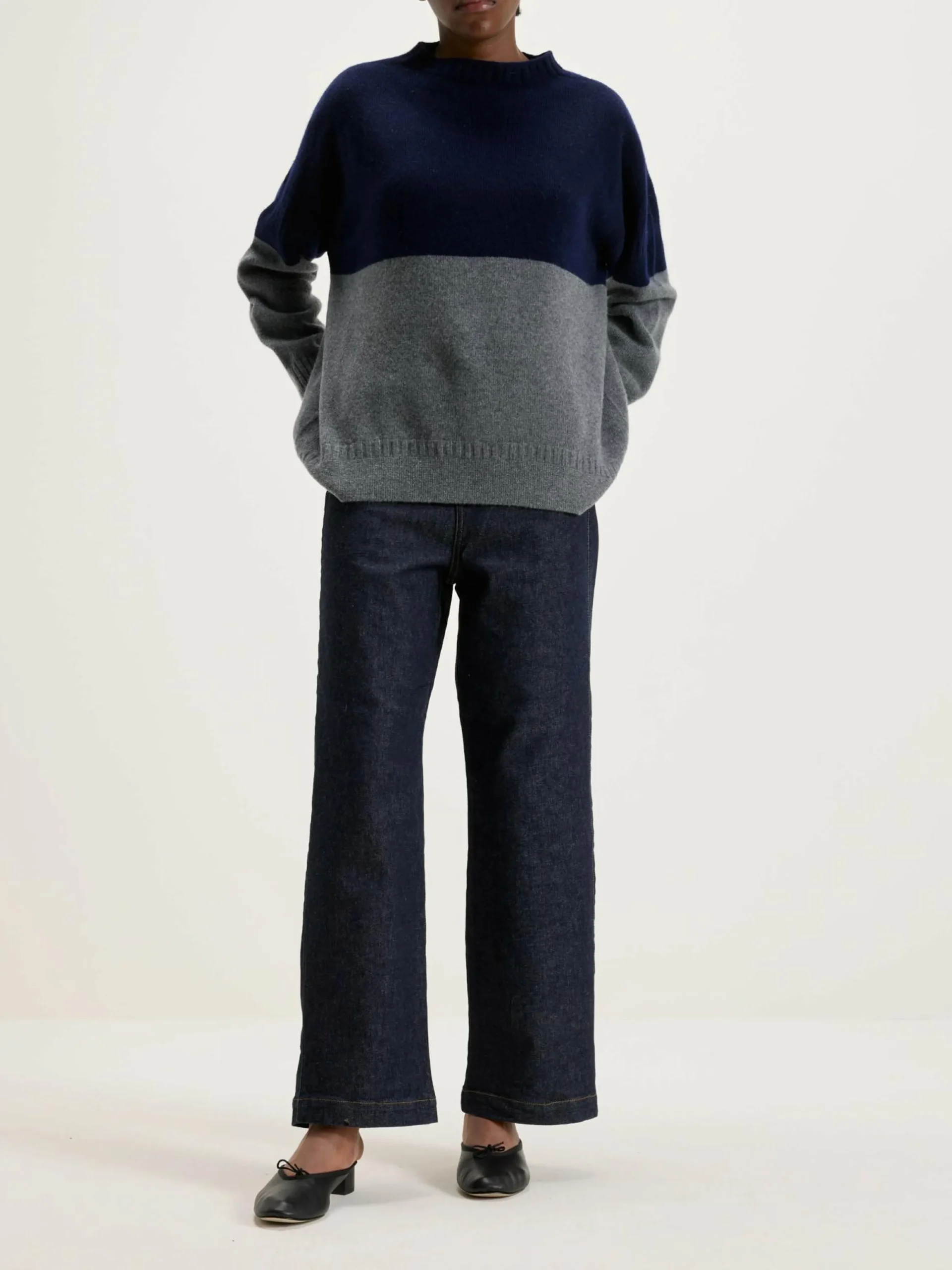 NICHOLSON & NICHOLSON Heriot Mock Neck Trui