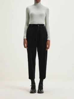 NICHOLSON & NICHOLSON Sand Boyfriend Corduroy Broek