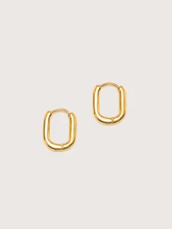 TEN Oblong Gold Oorbellen