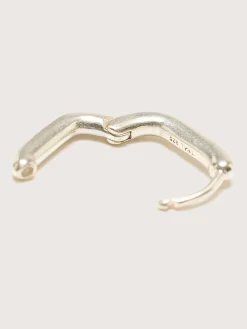 TEN Oblong Silver Oorbellen