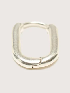 TEN Oblong Silver Oorbellen