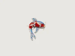 TROVELORE Kohaku Koi Fish Broche